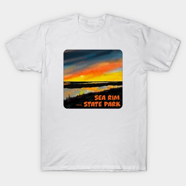 Sea Rim State Park, Texas T-Shirt by MMcBuck